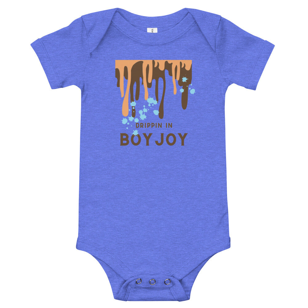 BLUE Boy Joy Drip - Baby Onesie